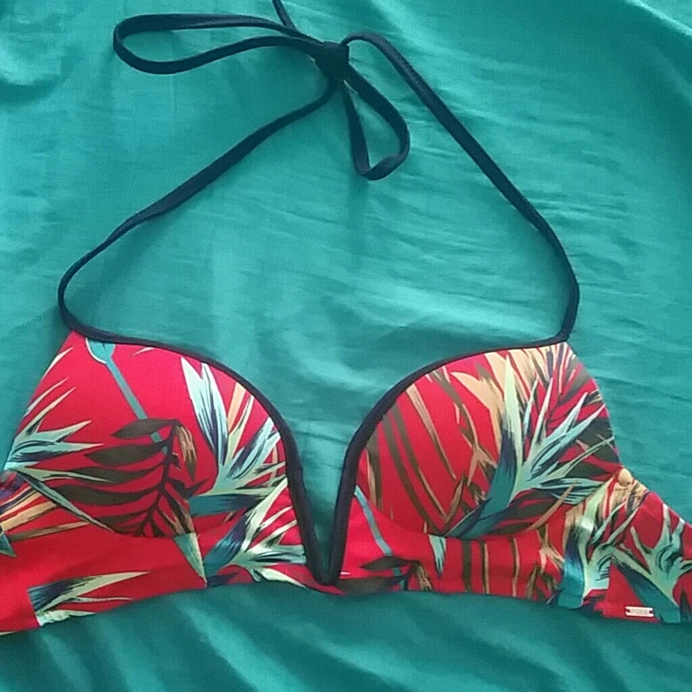 Padded PINK! bikini top